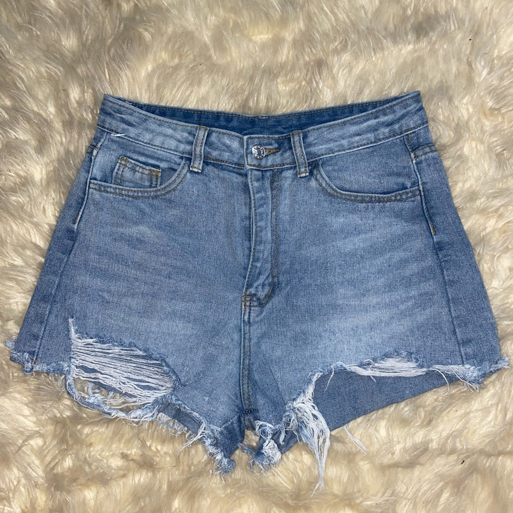 Light Wash Small Jean Shorts